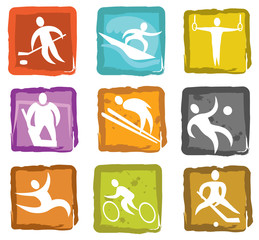 Summer and Winter Games Icon Set Num. 2