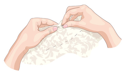 Sewing.