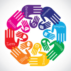 Hand show Web Icons stock vector