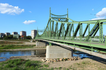 Romania - Arad bridge over Mures river