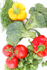 Vegetable set for a healthy diet