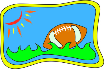 american football vector illustration