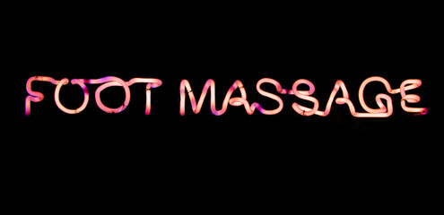 Fototapeta na wymiar Foot massage sign