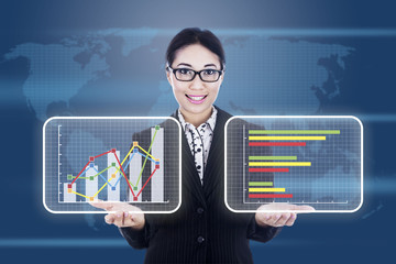 Virtual business chart