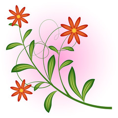 Abstract flower vector icon