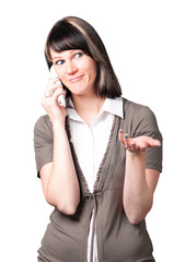 Frau Telefoniert