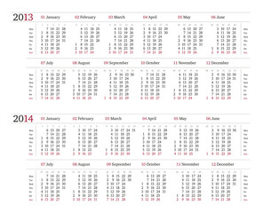Calendar for 2013 / 2014