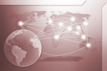 world map abstract background