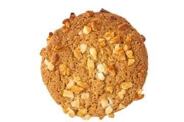 cookies with nuts isolated