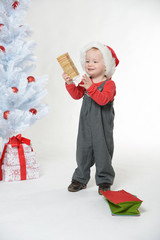 Freude übers Weihnachtsgeschenk