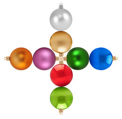 Christmas baubles.