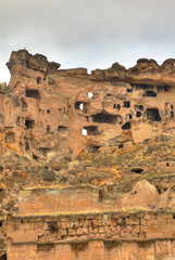 Famous cave city  Cappadocia at Turkey, HDR photography