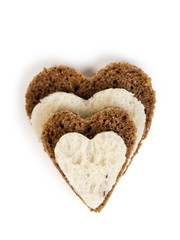 four bread heart