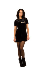 Sexy brunette with a shapely figure