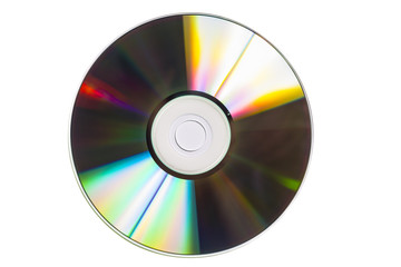 CD isolated on White