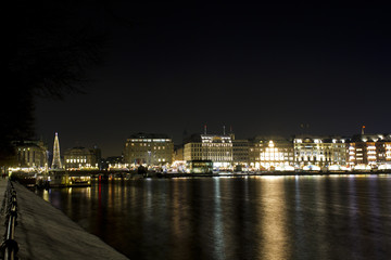 Hamburg in the evening