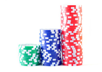 Fototapeta premium chips for poker
