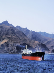 Big Ship near Tenerife, Canary Islands, Spain