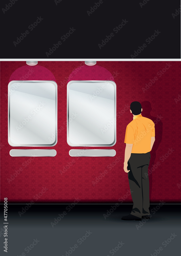 Poster vector abstract art gallery with images