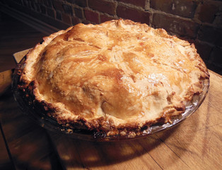 Homemade apple pie