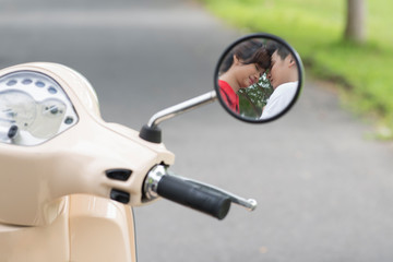 Naklejka premium Reflection of love