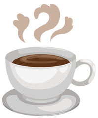 Cup of coffee vector