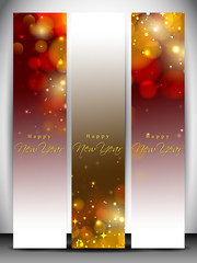 Website banners set for Happy New Year. EPS 10