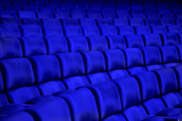 blue armchairs background