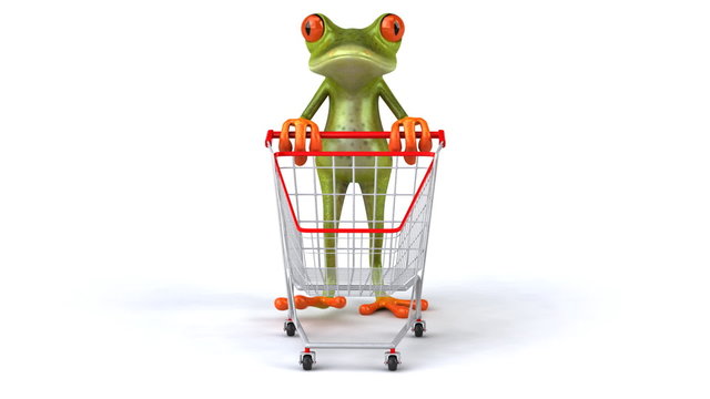 Fun frog shopping