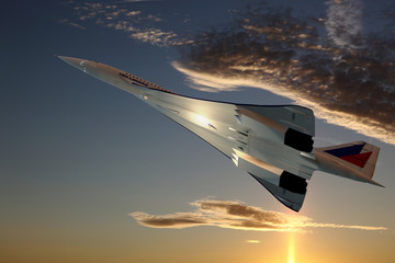 Concorde im Steigflug