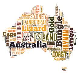 Word Cloud of Australia Maps