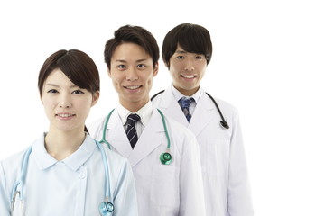 Fototapeta premium 男性、女性、医療3人