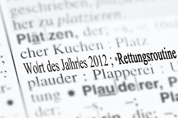 Fototapeta premium rettungsroutine