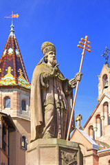 Denkmal Papst Leo IX in Eguisheim