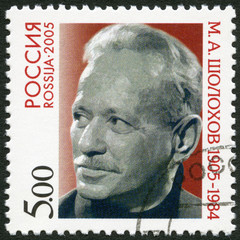 RUSSIA - 2005: shows Mikhail A. Sholokhov (1905-1984)