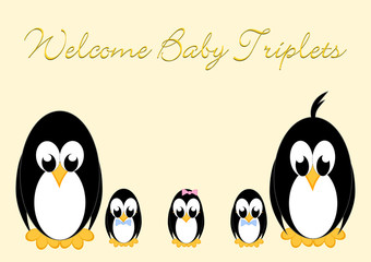 Welcome Baby Penguins - triples