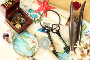 map of treasures background