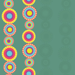 Template background with multicolored circles