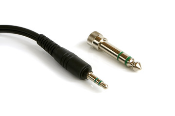 Stereo adapter mini-jack to jack (3,5mm to 6,3mm)