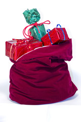 Christmas gifts in the gifts sack