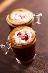 coffee with whipped cream