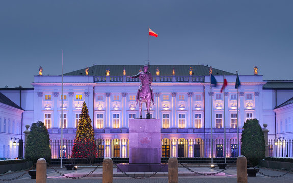 Fototapeta Polish President Palace in Warsaw, Poland