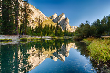 Three Brothers, Merced River, Yosemite NP