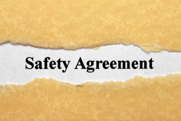 Fototapeta na wymiar Safety agreement