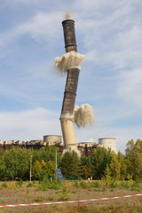 Schornsteinsprengung