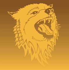 Gold wolf