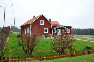 Fototapeta premium traditional building in Sweden