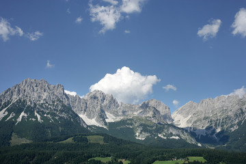 Blick auf den "Wilden Kaiser" im Tirol