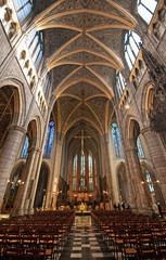 Obraz premium Interior of a nice medieval cathedral