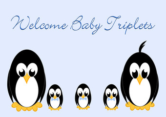 Welcome Baby Penguins - triples